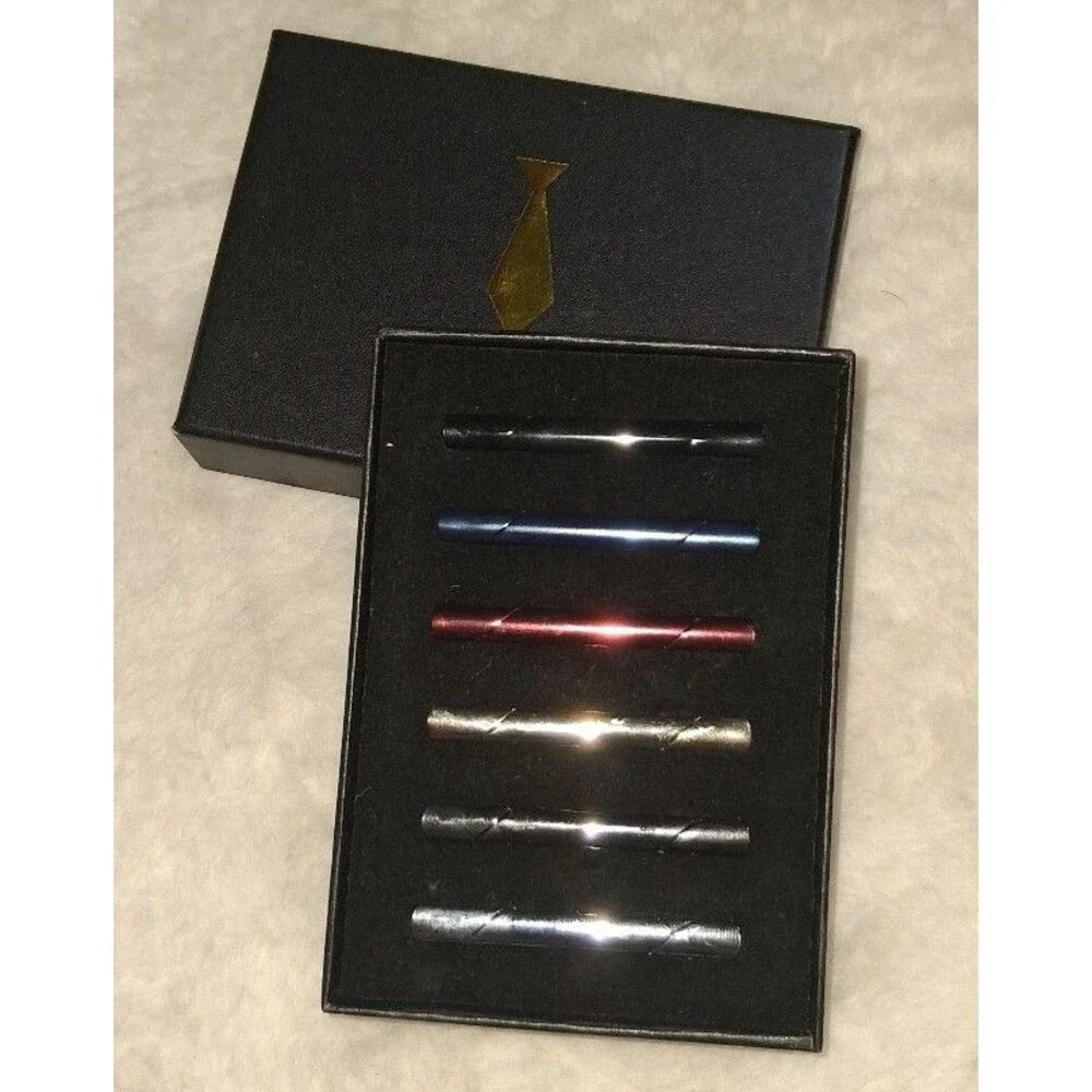 6 piece tie pin clips